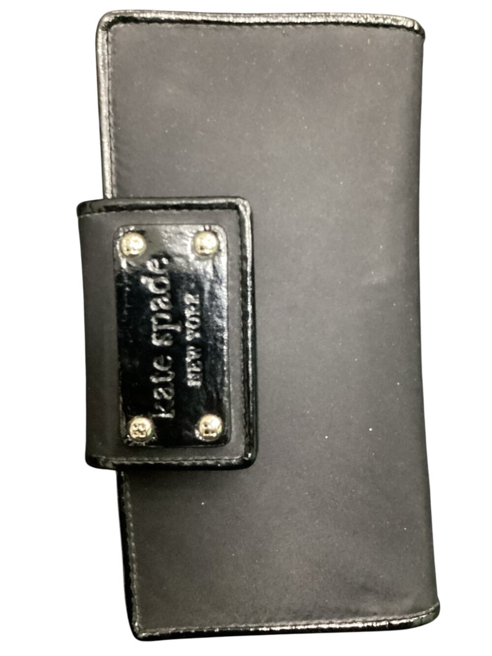Kate Spade Wallet Women’s 1 Size Leather Interior &Nylon Exterior Foldable Black